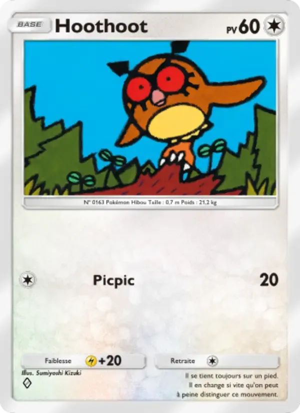Hoothoot card in French