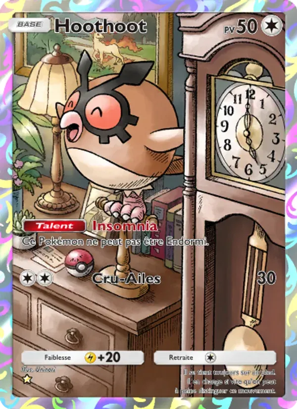 Hoothoot card in French