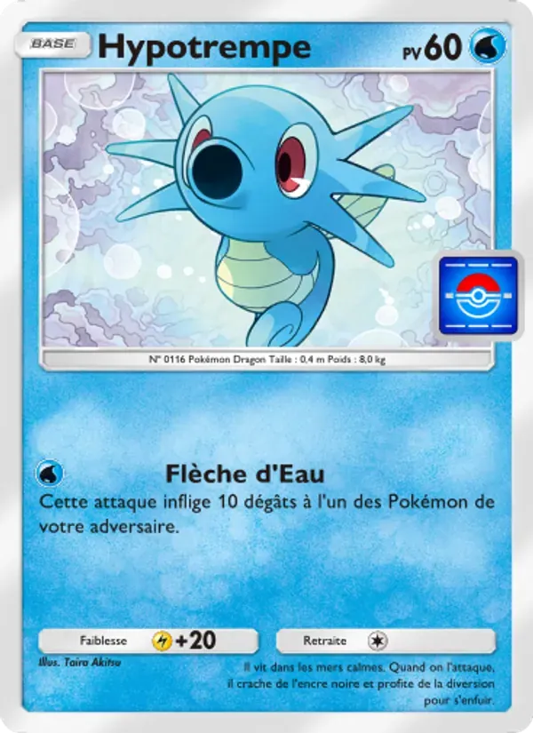Horsea card in French
