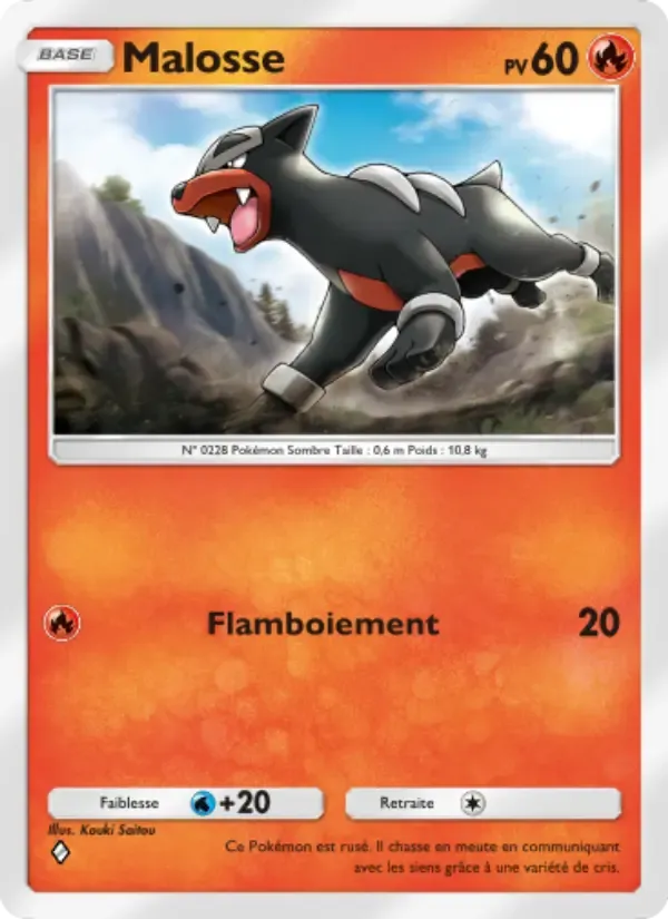 Houndour card in French