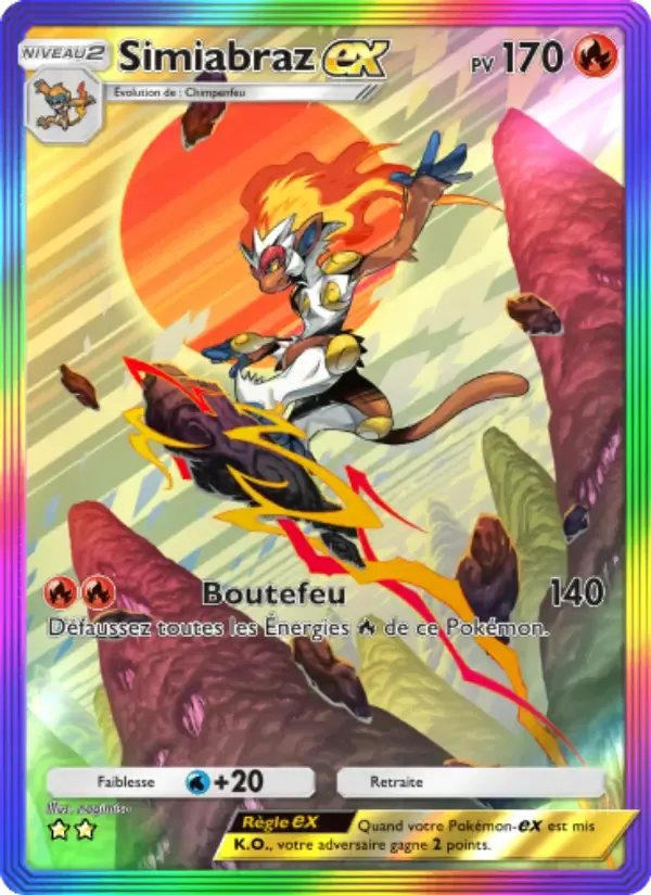 Infernape ex card in French