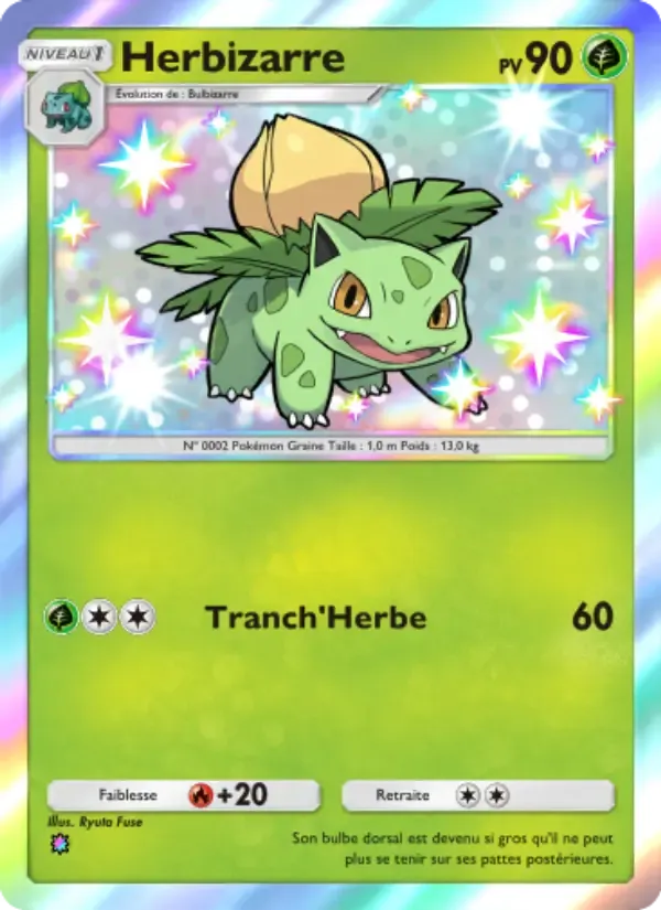 Ivysaur card in French