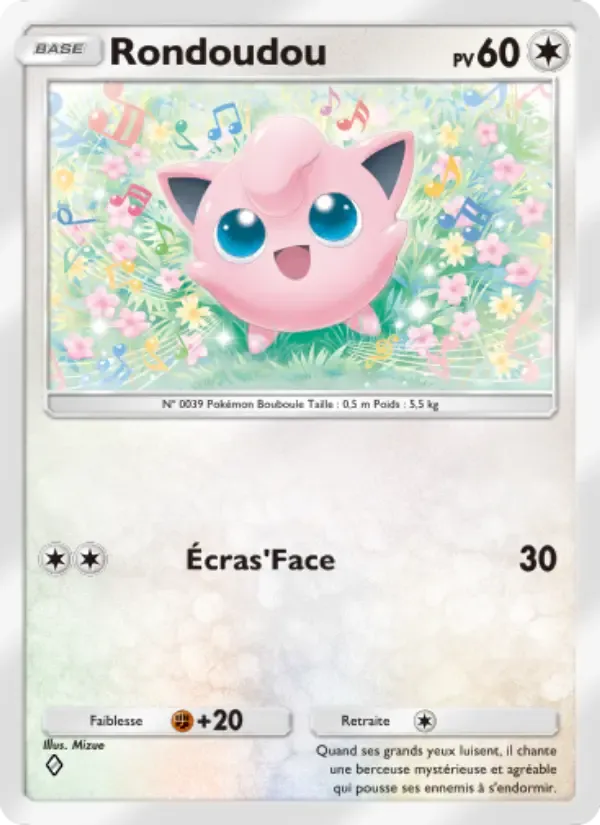 Jigglypuff card in French