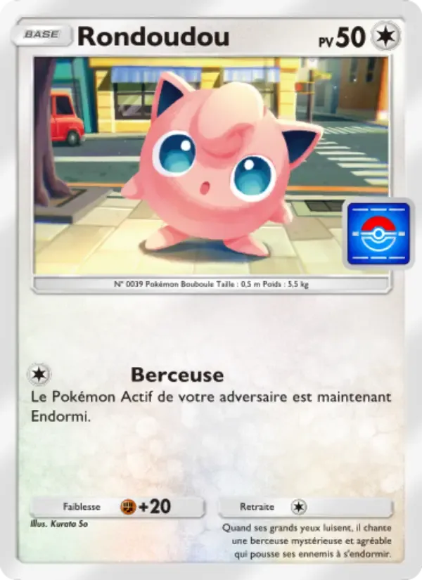 Jigglypuff card in French
