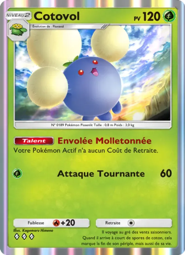 Jumpluff card in French