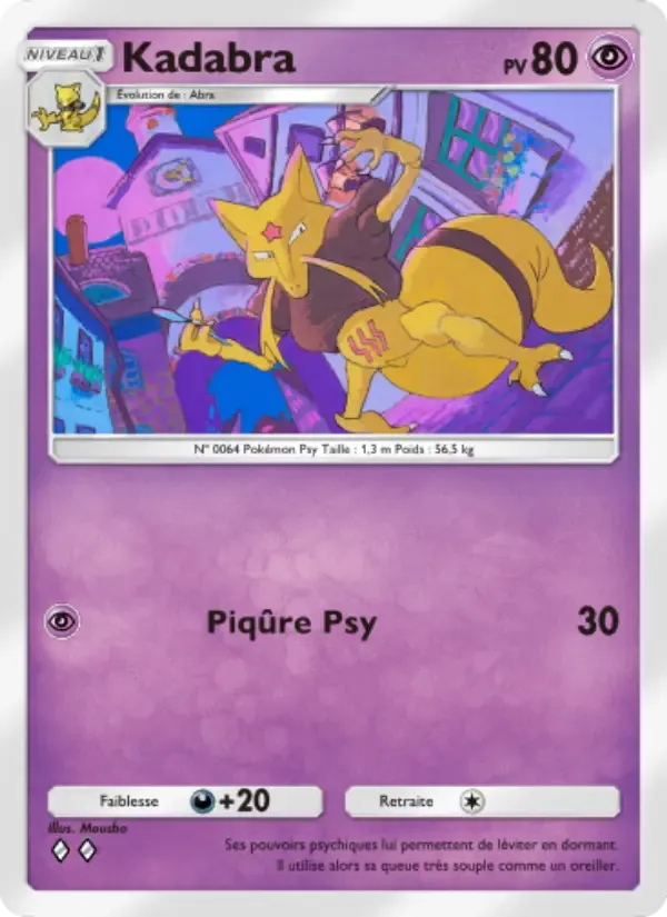 Kadabra card in French