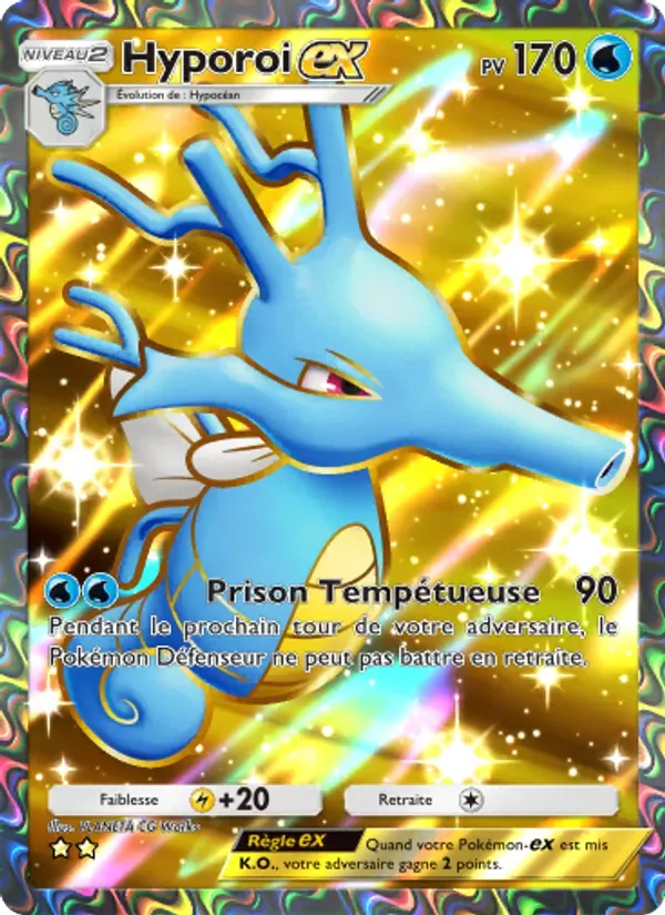 Kingdra ex card in French