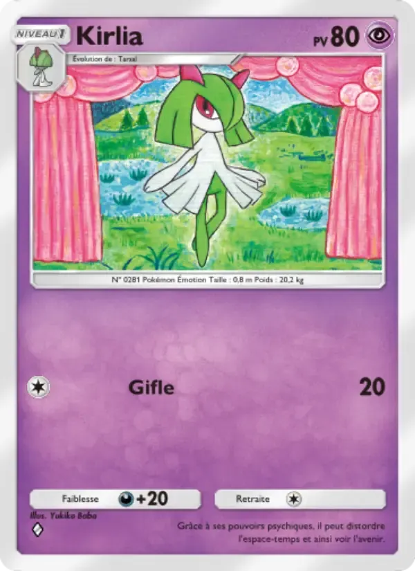 Kirlia card in French