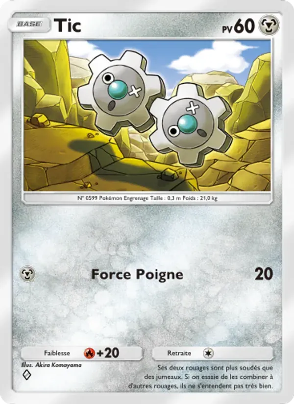 Klink card in French