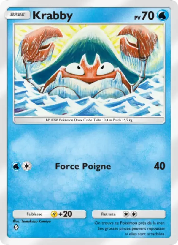 Krabby card in French