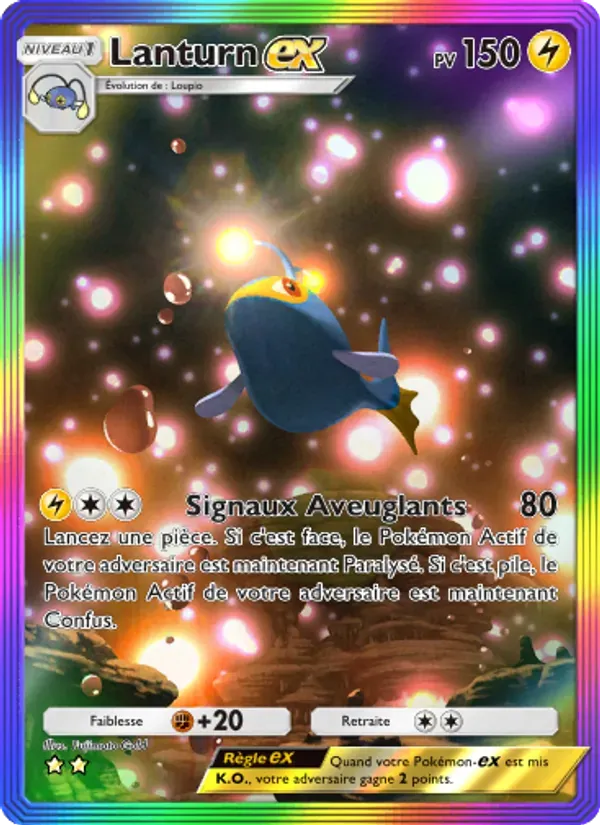 Lanturn ex card in French