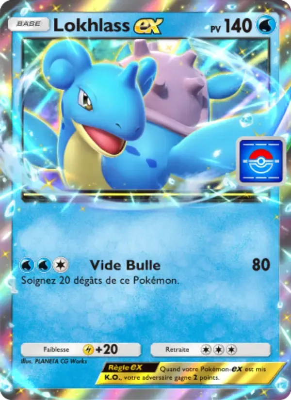 Lapras ex card in French