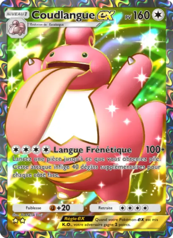 Lickilicky ex card in French