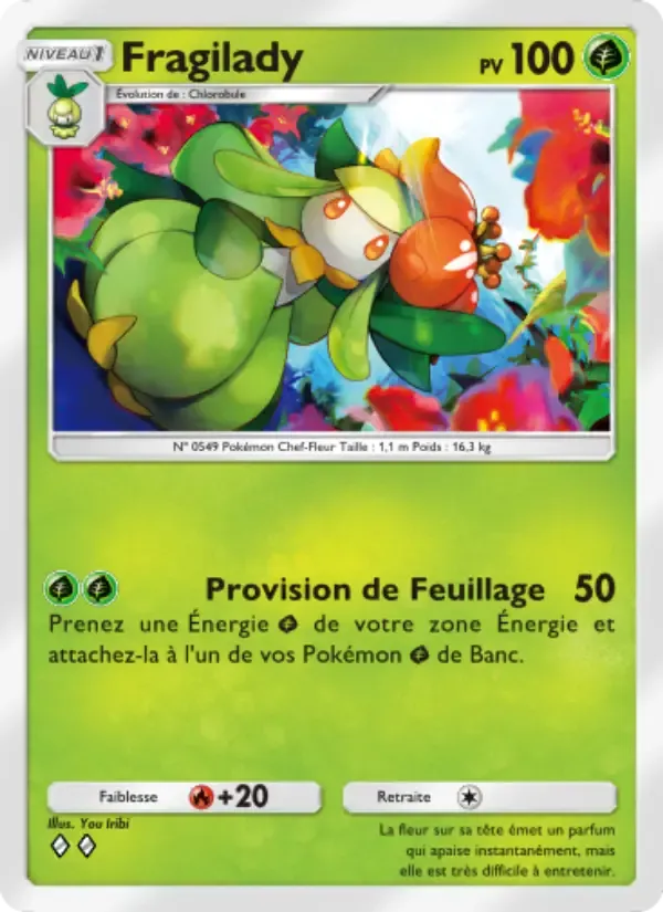 Lilligant card in French