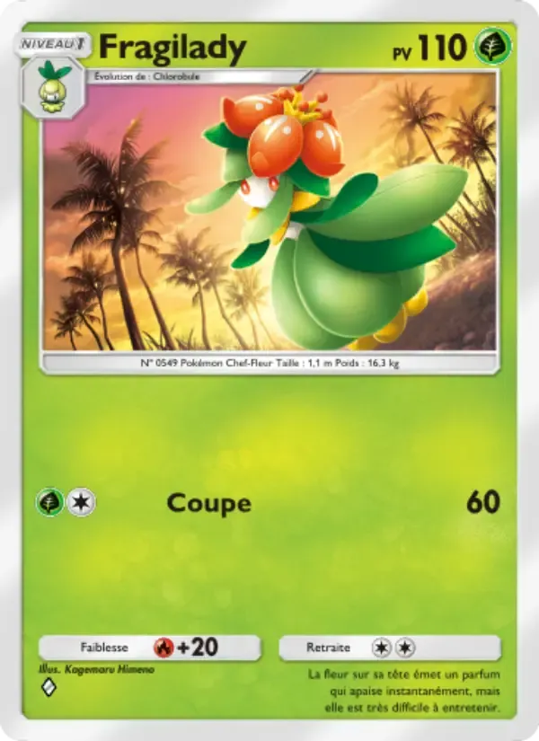 Lilligant card in French
