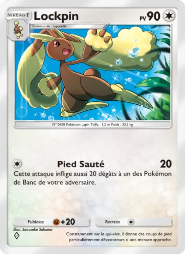 Lopunny card in French
