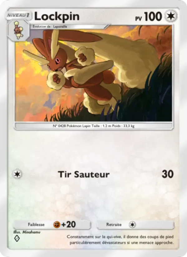 Lopunny card in French