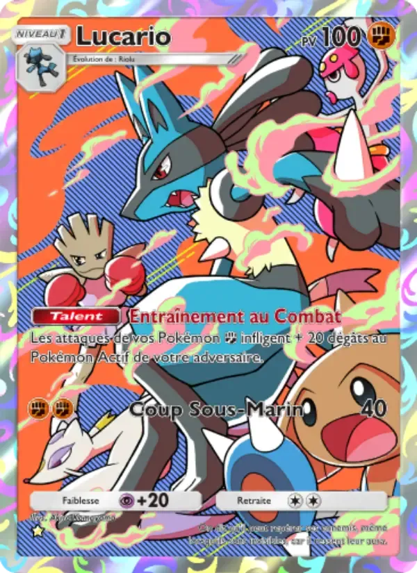 Lucario card in French