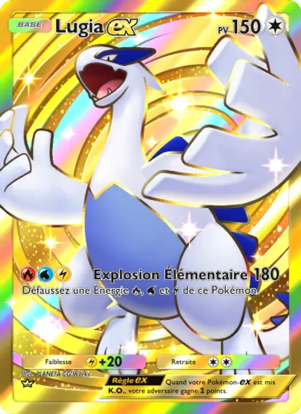 Lugia ex card in French
