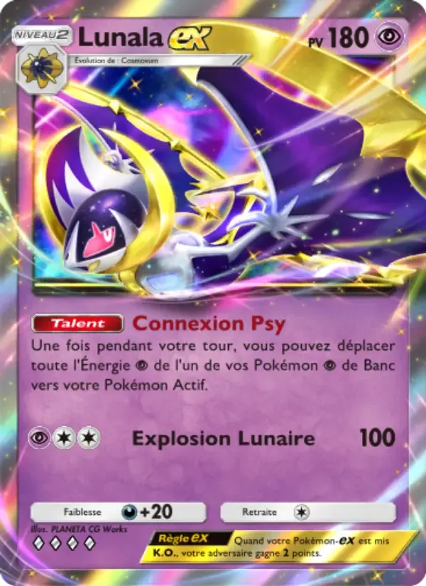 Lunala ex card in French