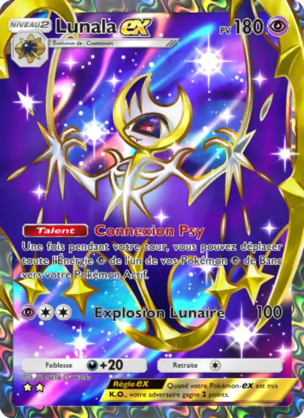 Lunala ex card in French