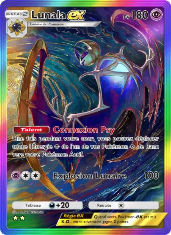 Lunala ex card in French