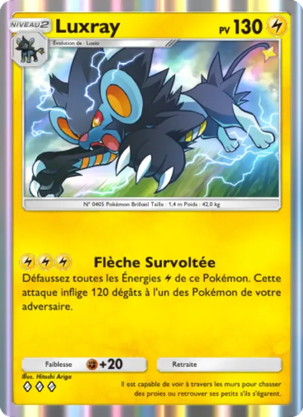 Luxray card in French