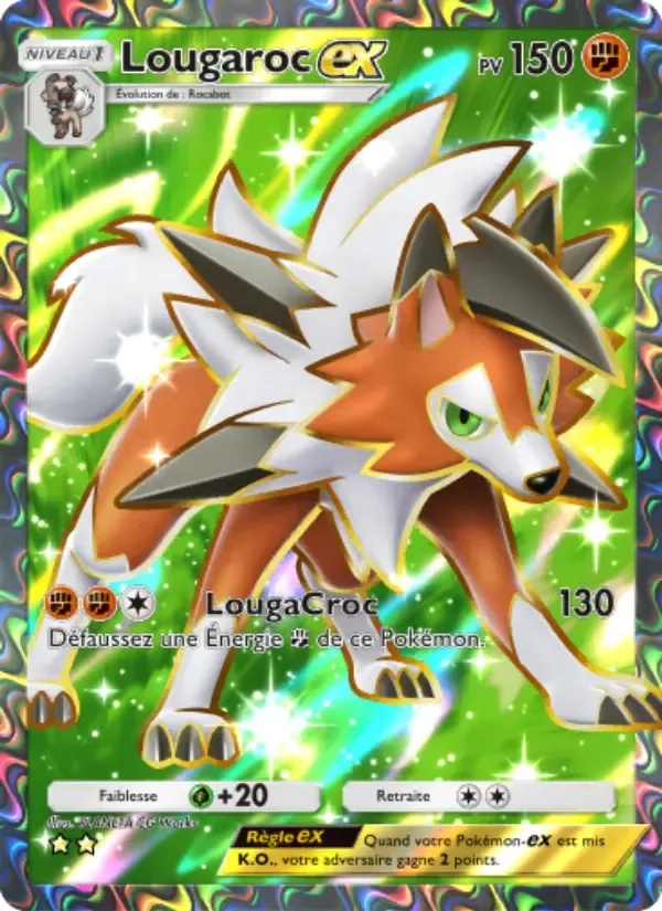 Lycanroc ex card in French