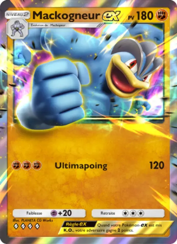 Machamp ex card in French