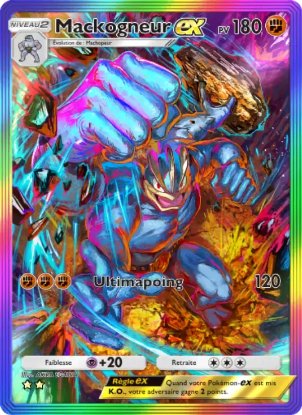 Machamp ex card in French