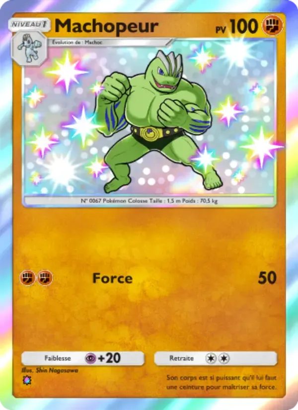 Machoke card in French