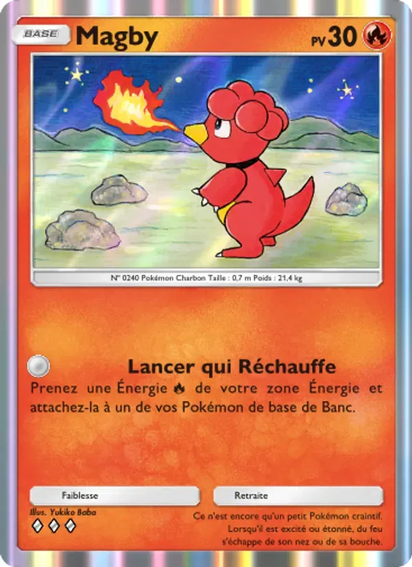 Magby card in French