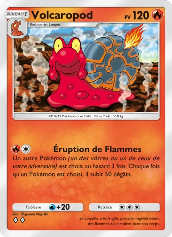 Magcargo card in French