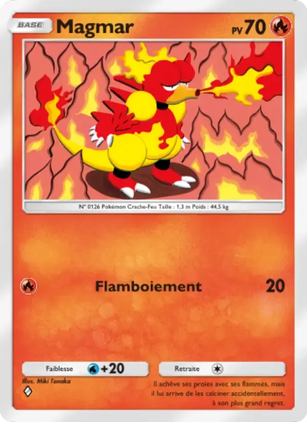 Magmar card in French