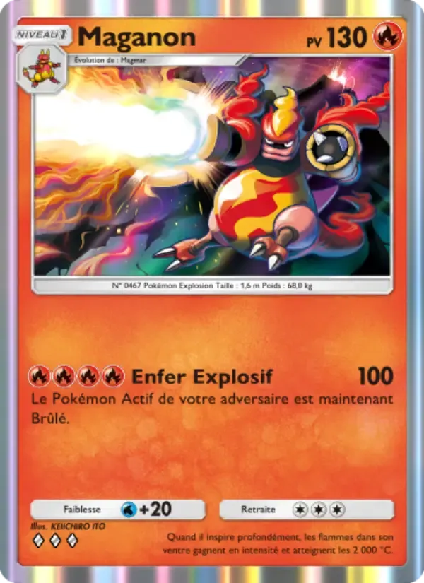 Magmortar card in French