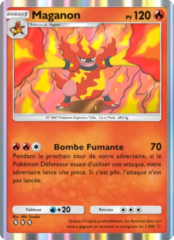 Magmortar card in French
