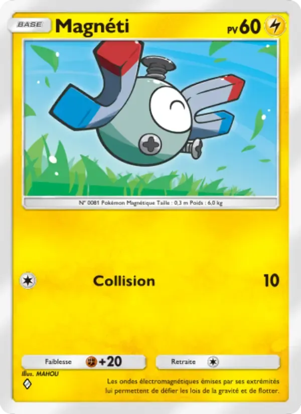 Magnemite card in French