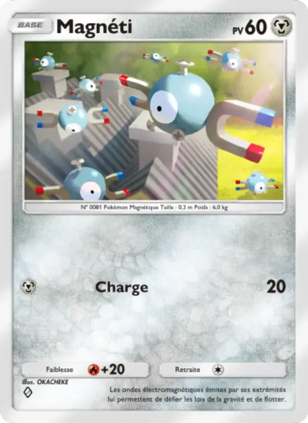 Magnemite card in French