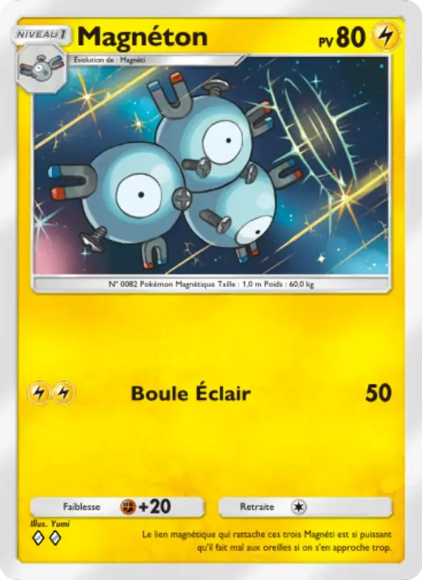 Magneton card in French