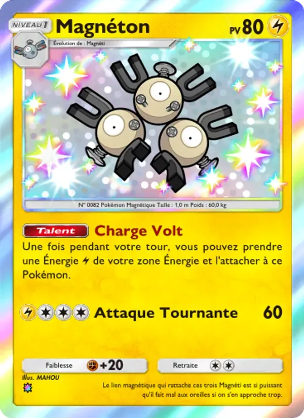 Magneton card in French