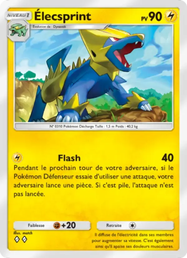 Manectric card in French