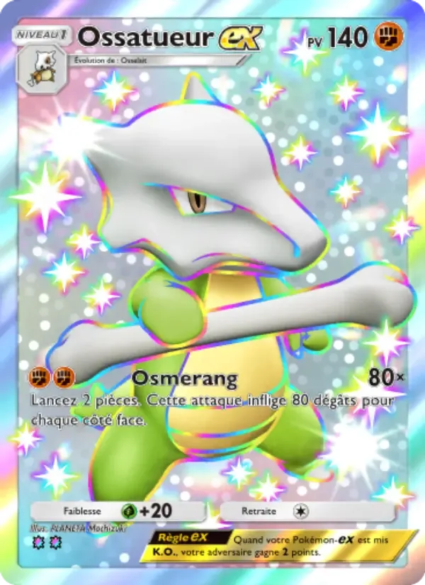 Marowak ex card in French