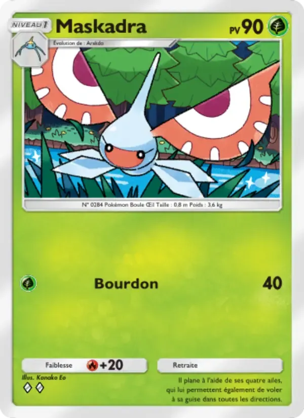 Masquerain card in French