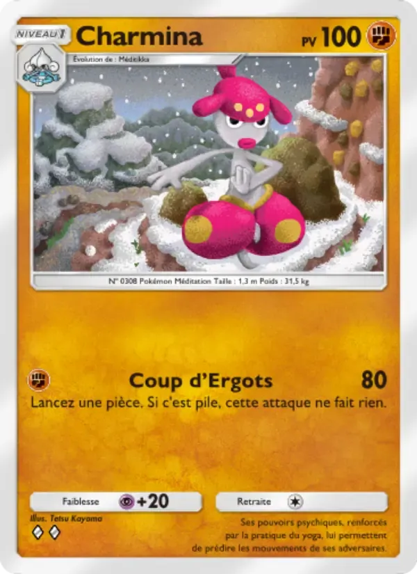 Medicham card in French