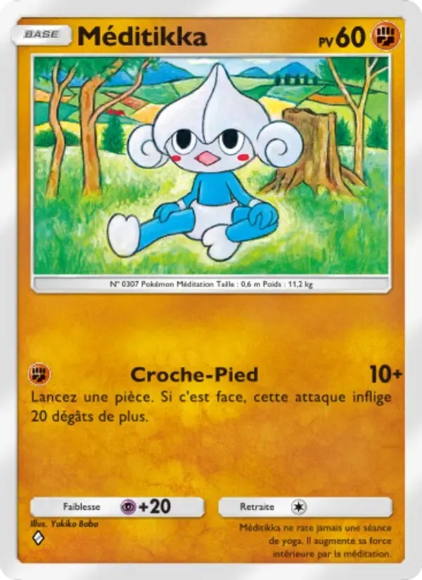 Meditite card in French