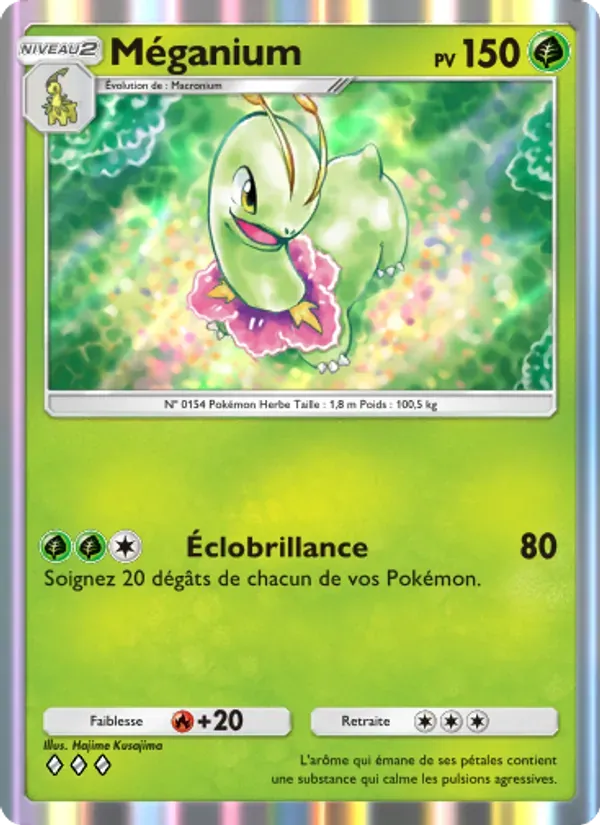 Meganium card in French