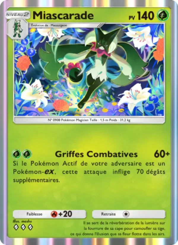 Meowscarada card in French