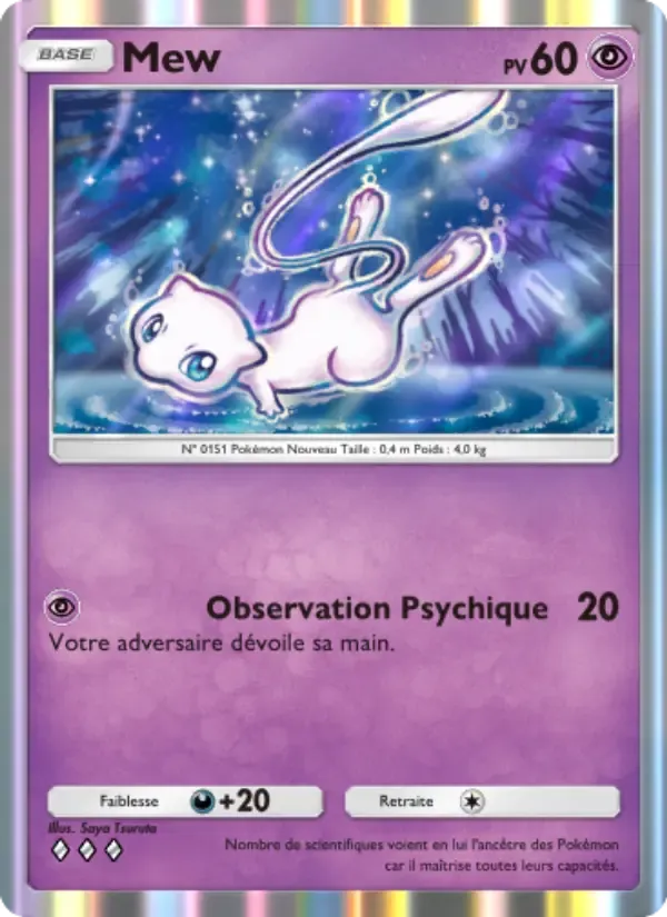 Mew card in French