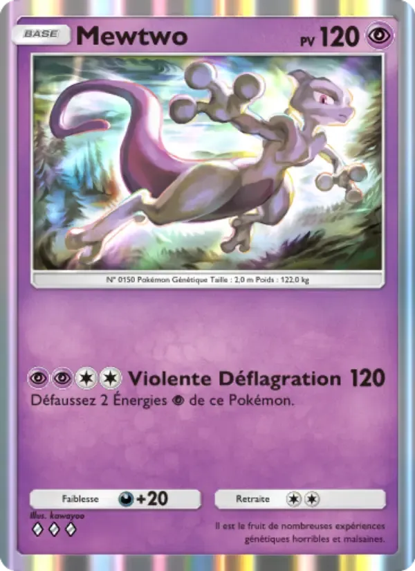 Mewtwo card in French