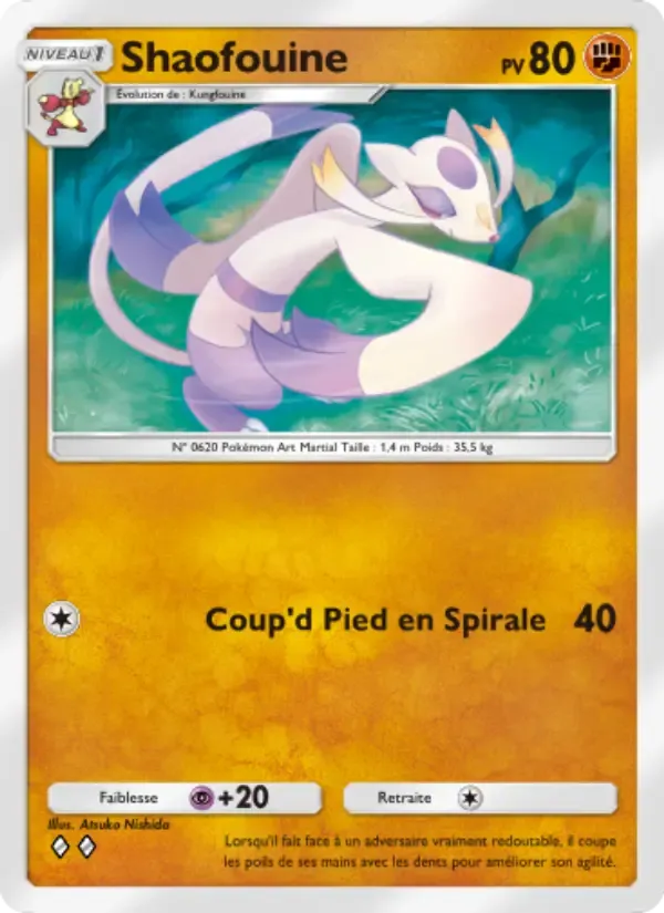 Mienshao card in French